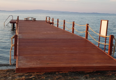 Balıkesir Büyükşehir Zeytinli Festival Alanı Denize İskele çalışmamız