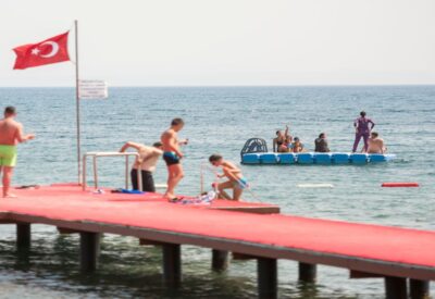 Altınoluk Altıner Otel Denize İskele çalışmamız
